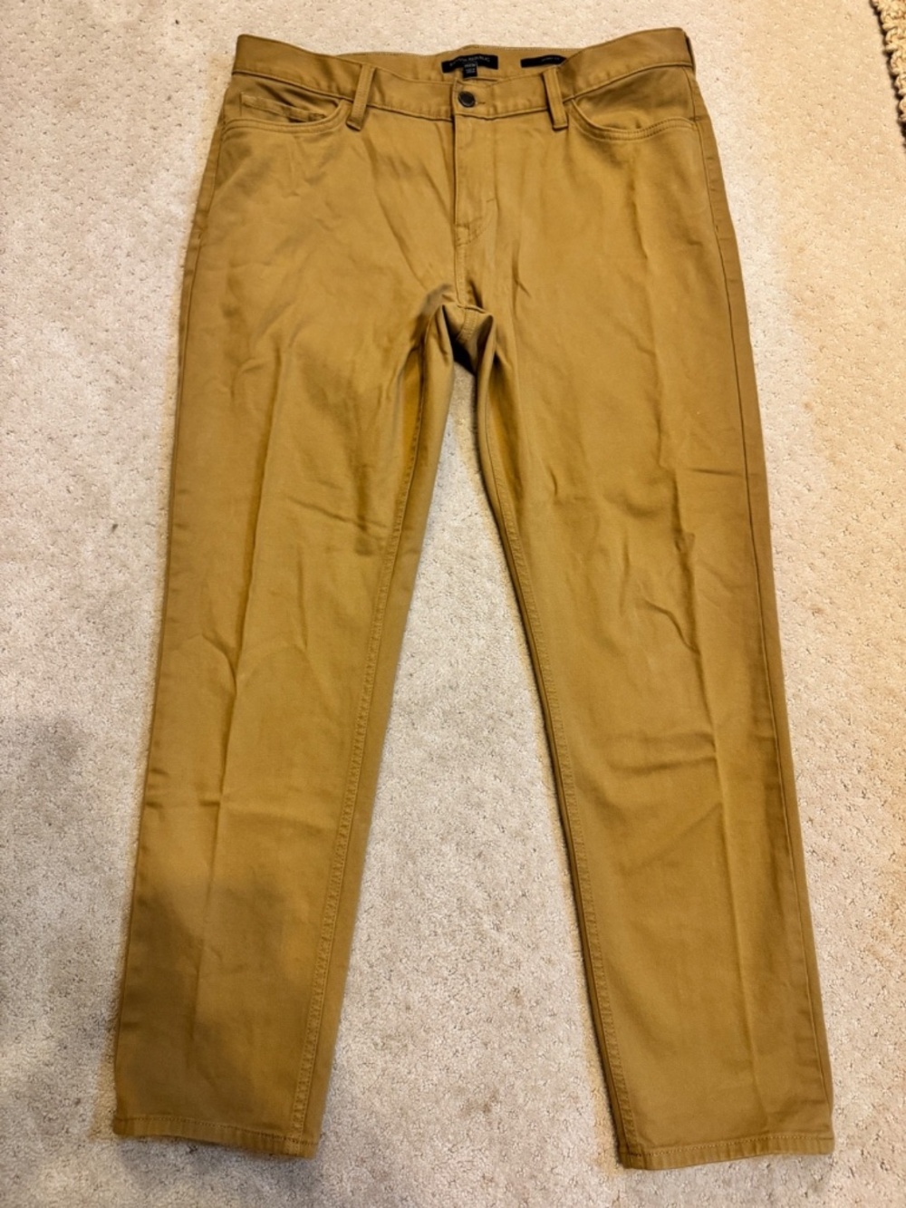 Banana Republic Traveler Jeans - Mustard Yellow - Size 35/30